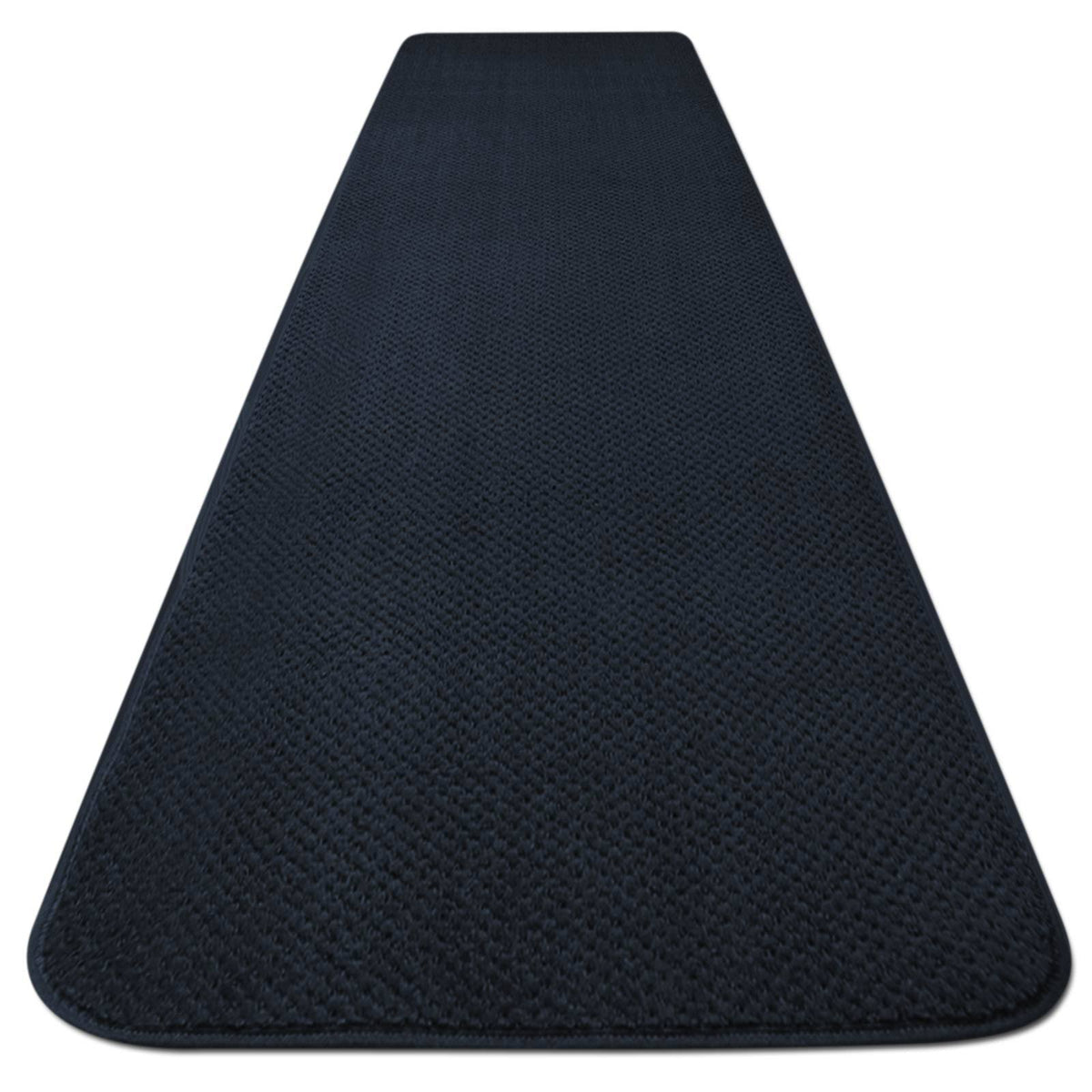 Navy Blue Skid-Resistant Carpet Runner 16 ft. x 27 in. D98396