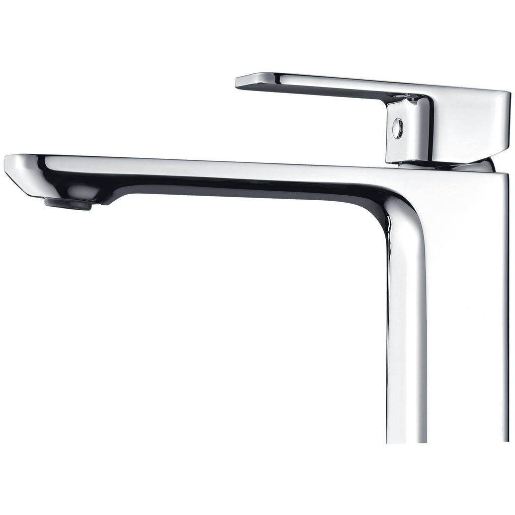 Polished Chrome Single Hole Single-Handle Bathroom Sink Faucet H842