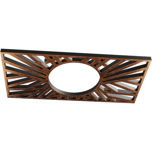 40x22W x 20x22H x 14 3/4x22ID x 1x22P PVC Pierced Ceiling Medallion F933