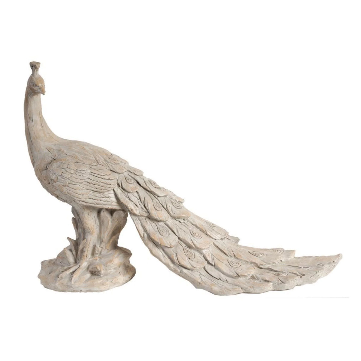 Cream White Sculptural Accent E2856