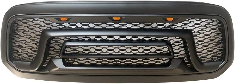Matte Black Hood Mesh Grill F497