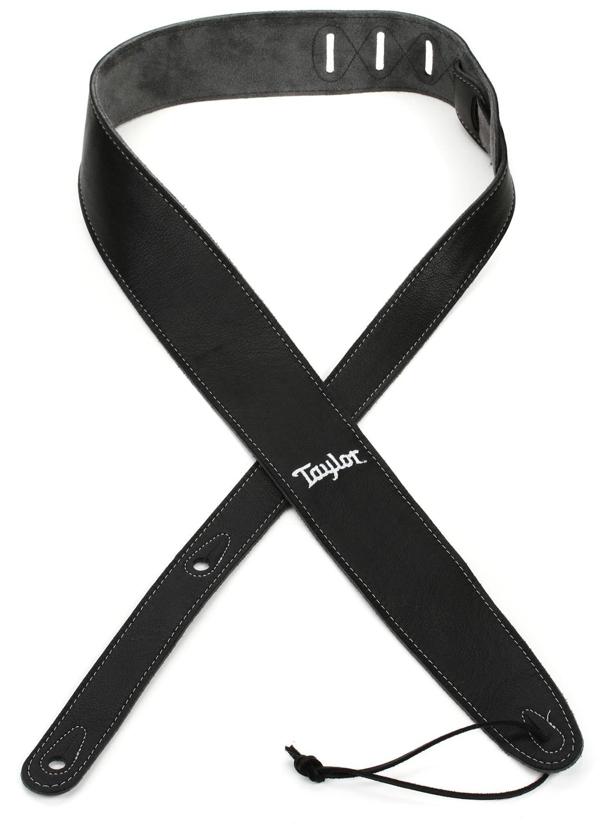 Leather Suede Back 2.5" Strap Black A613507