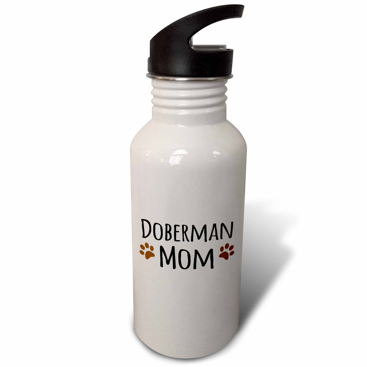 Brown Muddy Paw Prints 21 oz Sports Water Bottle A730428