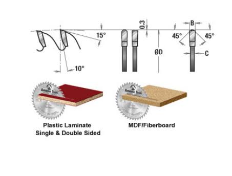 Carbide Tipped 10x22 D x 80T TCG Cut-Off and Crosscut Saw Blade V301102