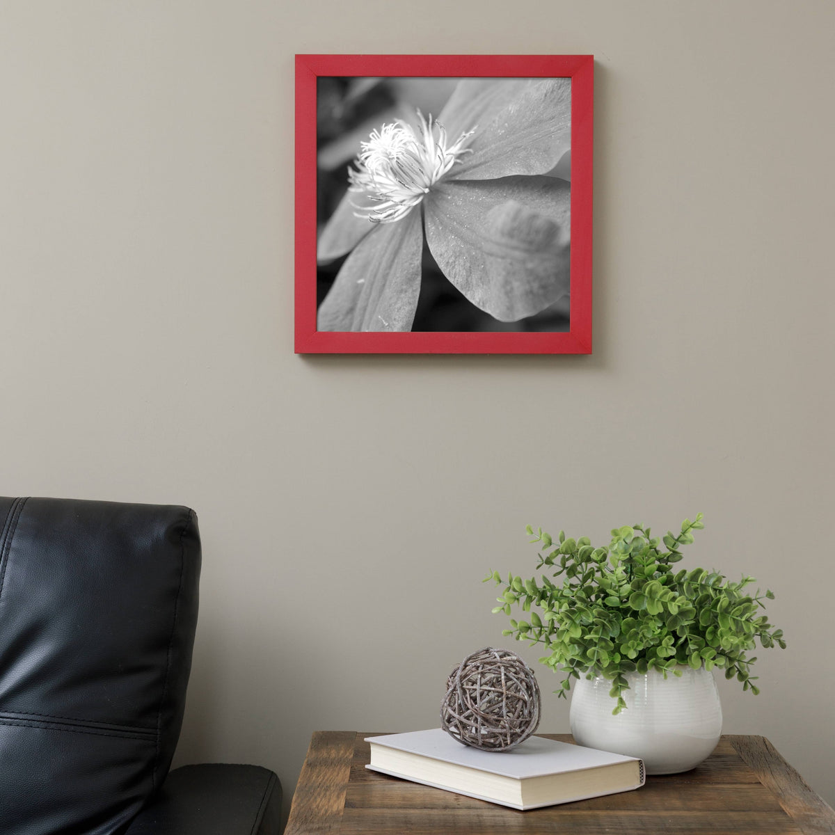 Red Painted Wood Frame Chalkboard W9687