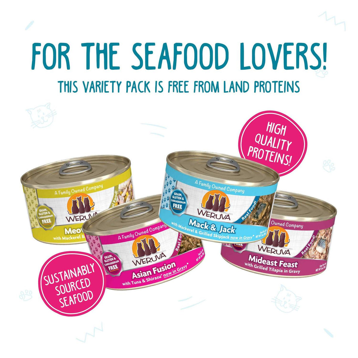 Seafood Wet Cat Food Variety Pack H38815