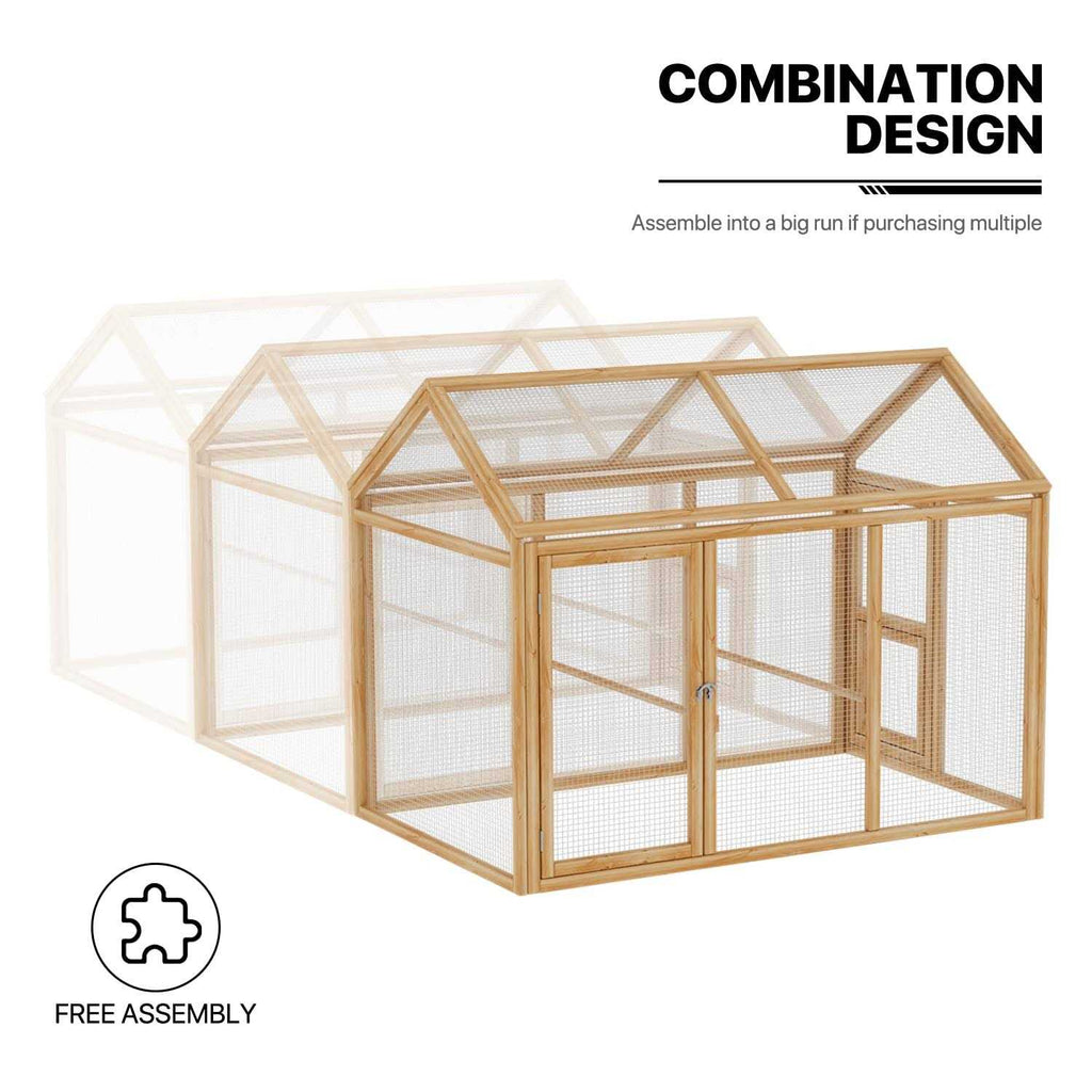 Outdoor Chicken Coop with Roosting Rods K5348