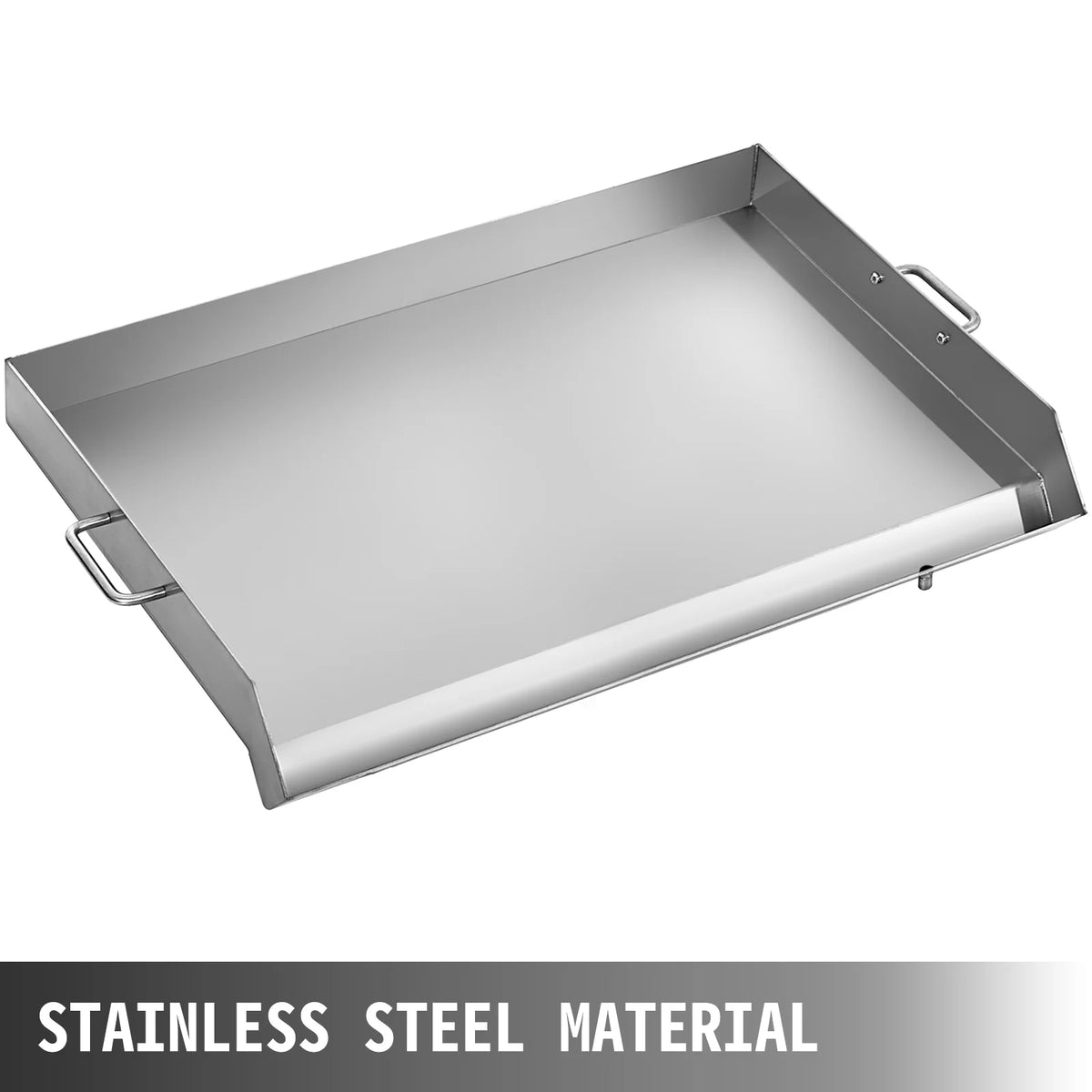 Stainless Steel Flat Top Griddle 32" X 17" with 2 Handles M111