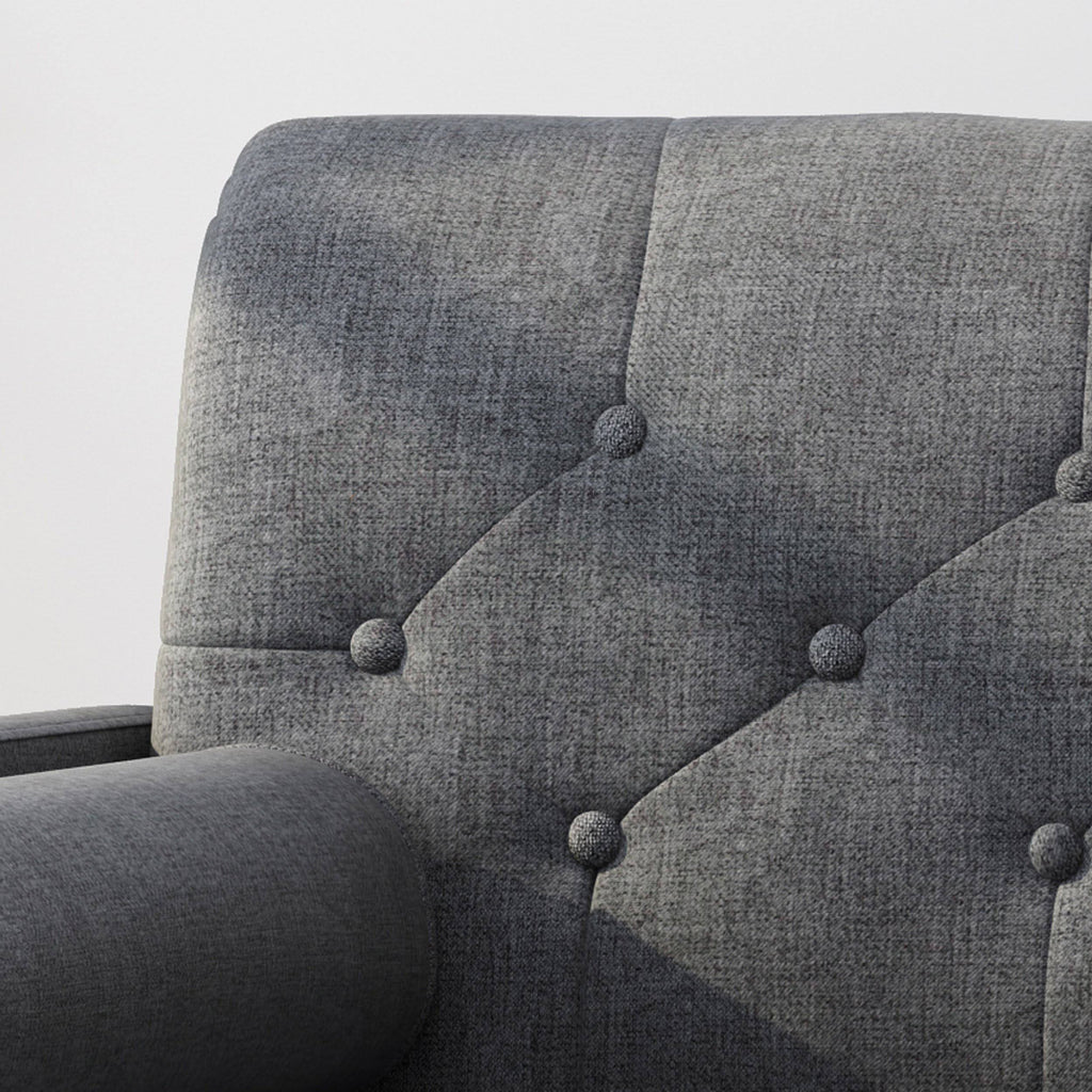 Dark Gray Fabric Club Chair Z88529