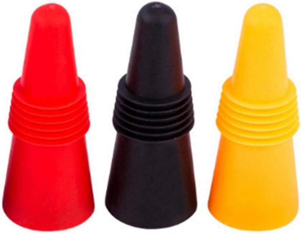 Silicone Stainless Steel Wine Bottle Stopper P245551