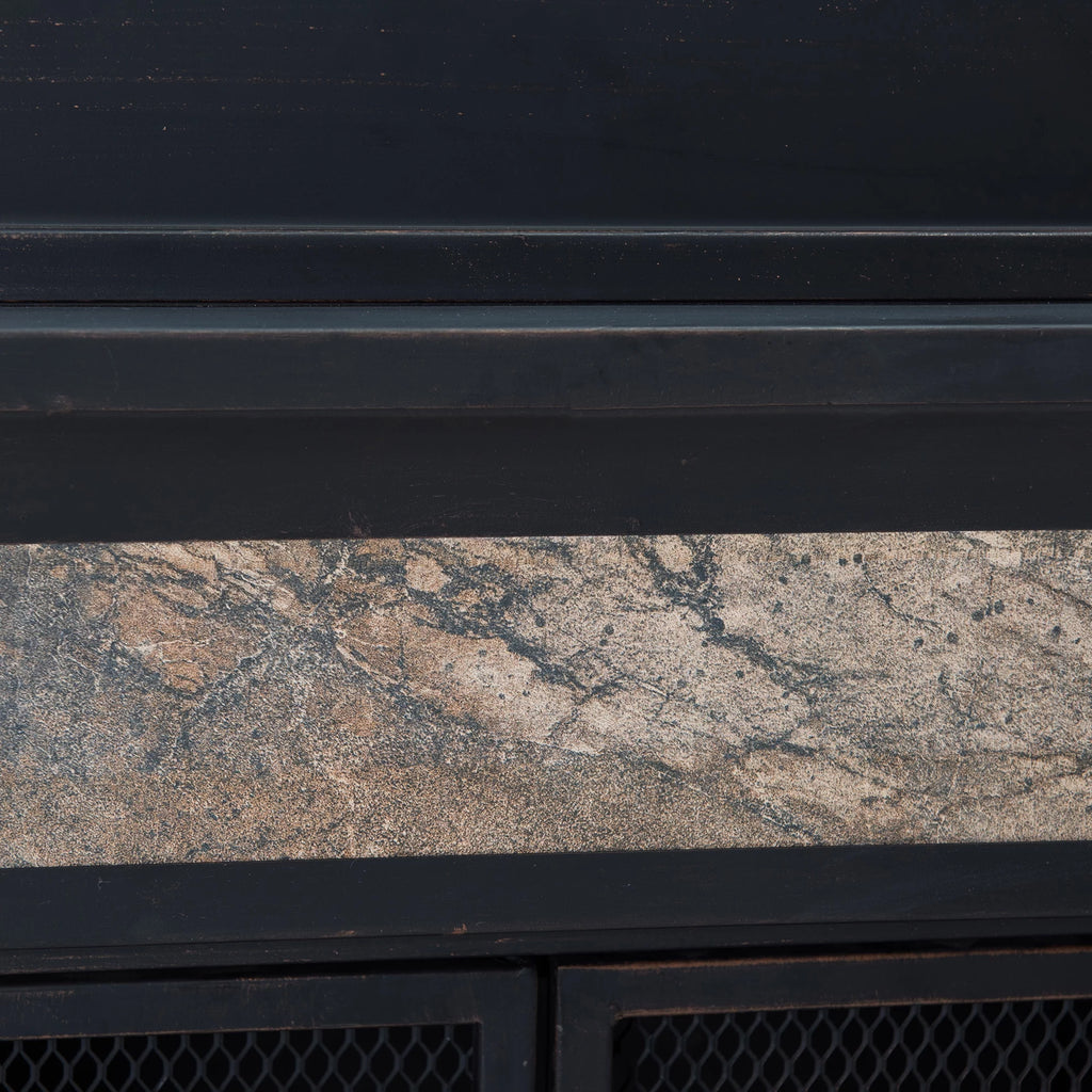 Black Wood Burning Fireplace X75269