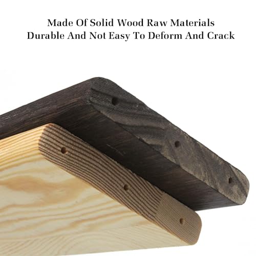 Wall-Mounted Billiard Cue Rack Holds 6 Cues Brown M4762