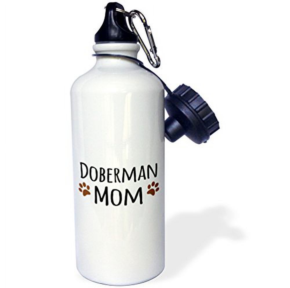 Brown Muddy Paw Prints 21 oz Sports Water Bottle A730428