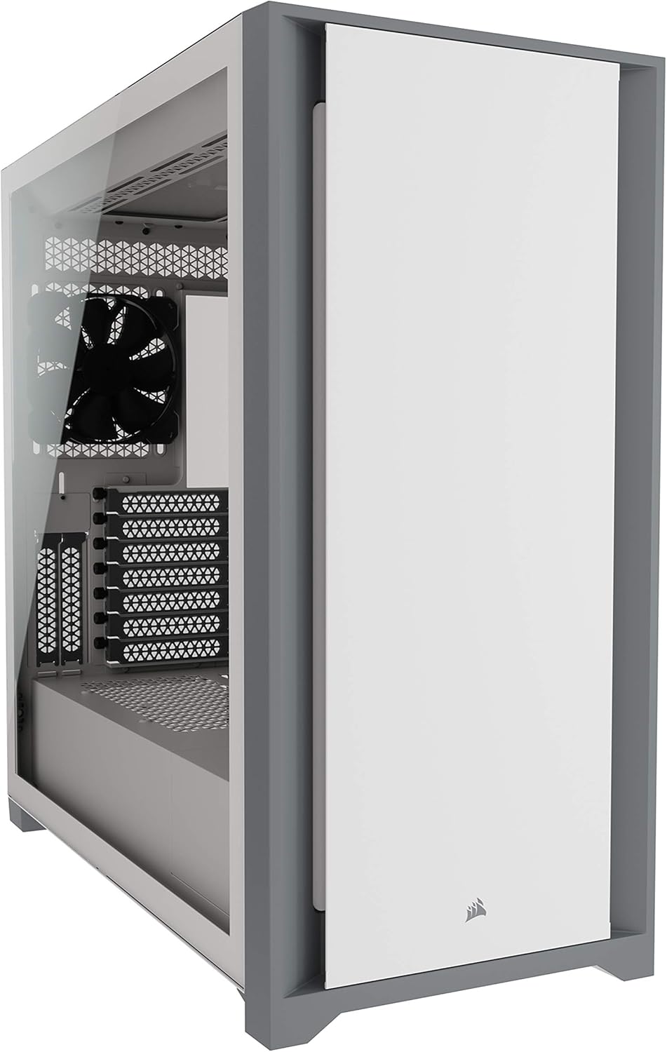 White Tempered Glass Mid-Tower ATX PC Case L613