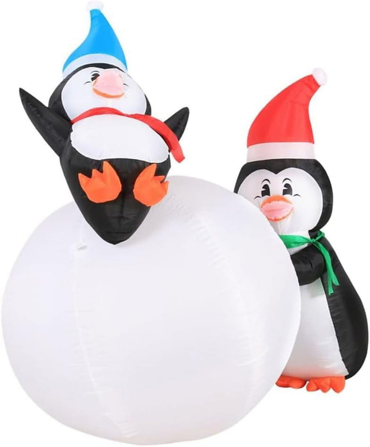 6 Foot Inflatable Penguins With Swirling Lights D120