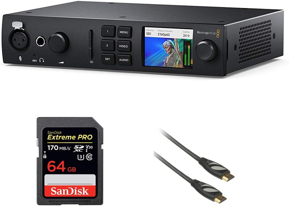 UltraStudio 4K Mini with 64GB Memory Card & 3' HDMI Cable Bundle V268114