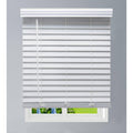 White Faux Wood Cordless Blinds N4734