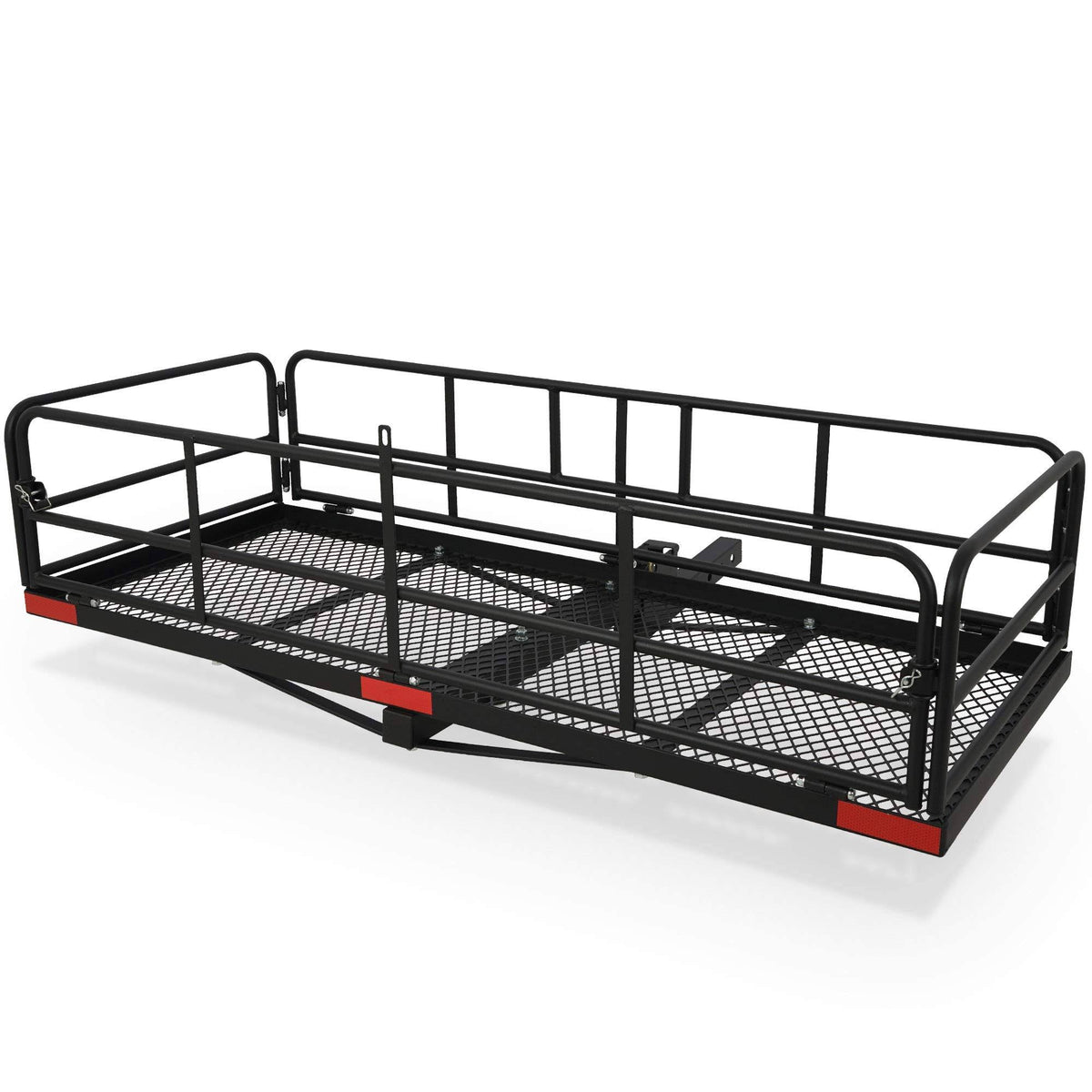 Foldable Trailer Hitch Cargo Carrier, Black X88341
