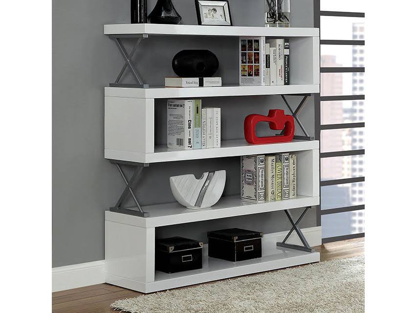 White 5 Layer Shelf D349