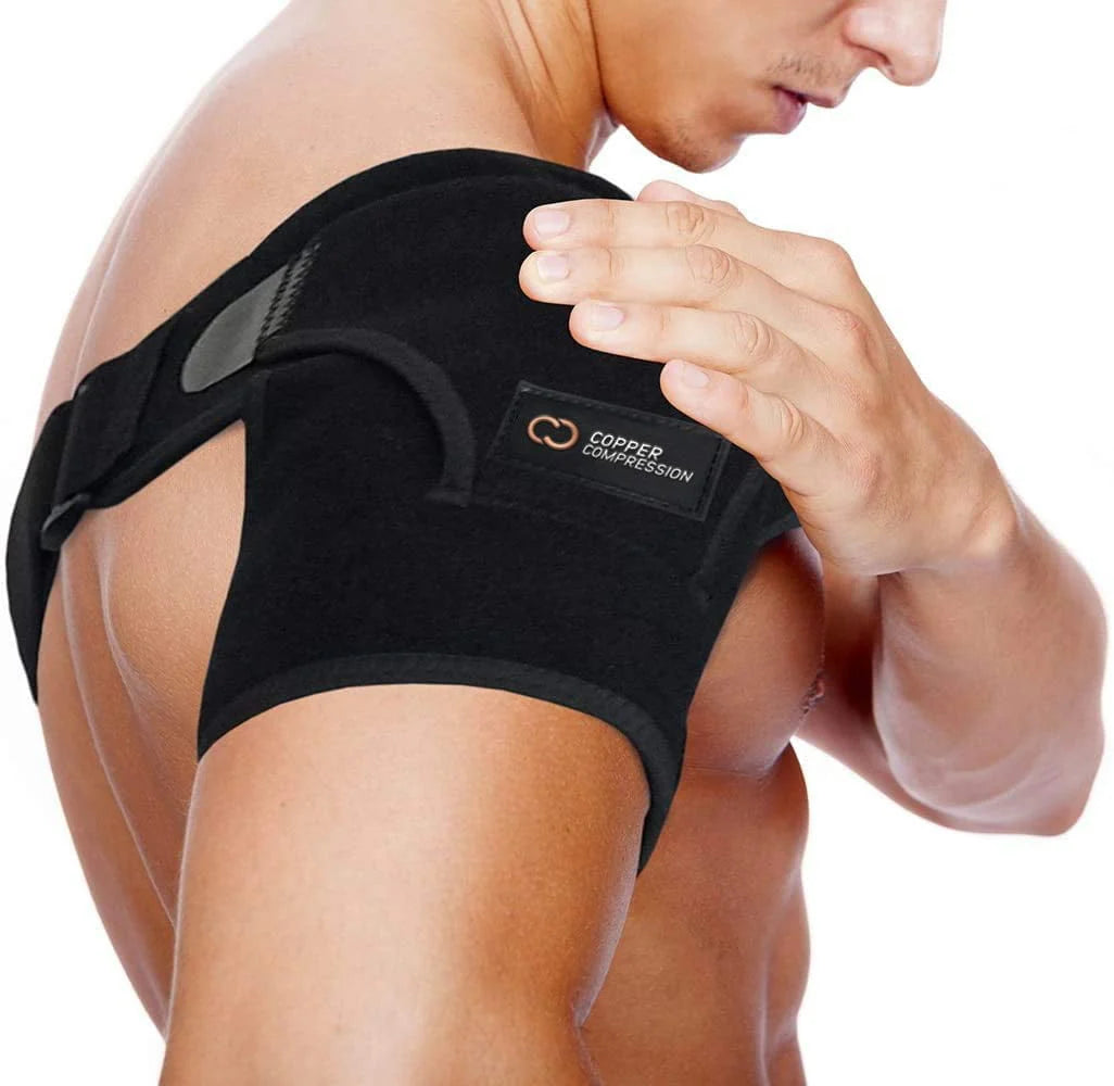 Copper Compression Shoulder Brace, One Size Fits Most O98000