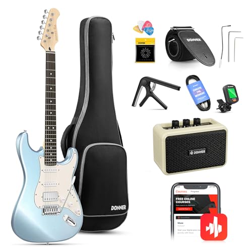 39" HSS Electric Guitar Kit with Amp, Bag, Accessories V41028