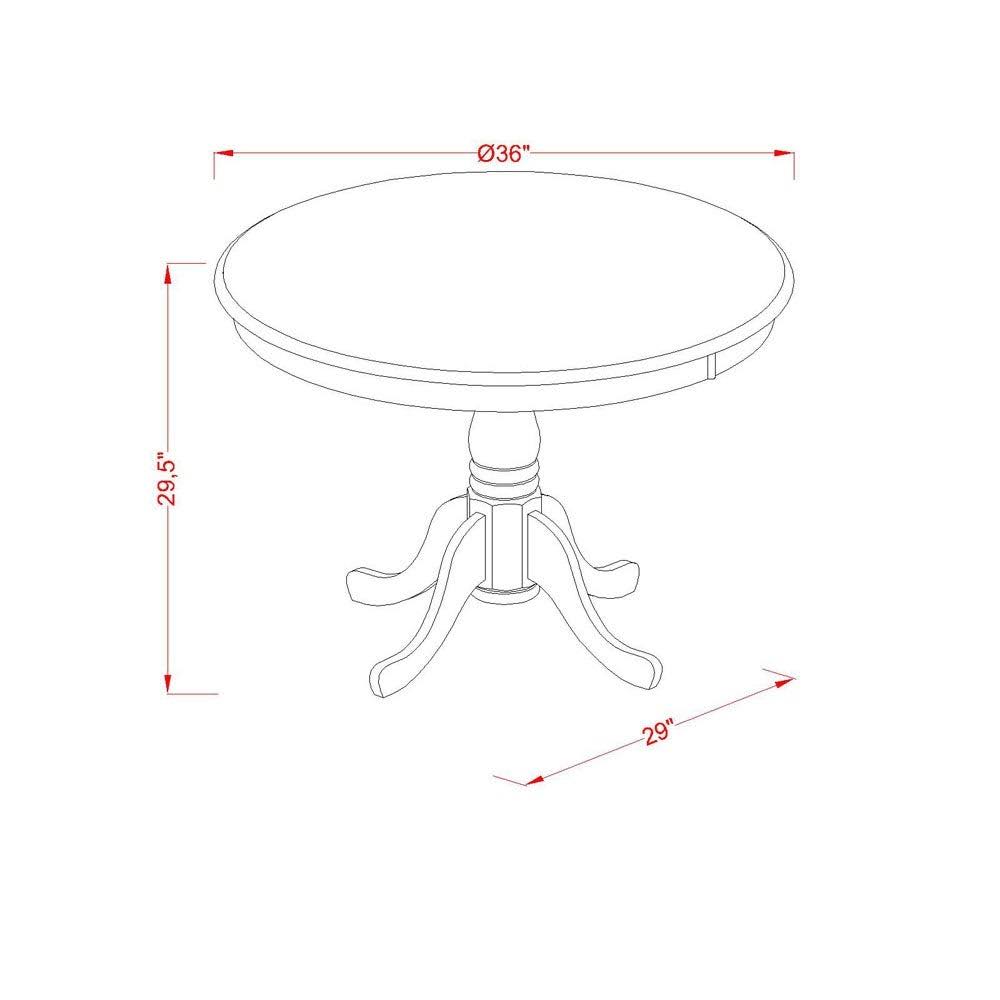 5pc Round Table and 4 Chairs L3910