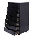 7-Drawer Wood Mobile Filing Cabinet S560