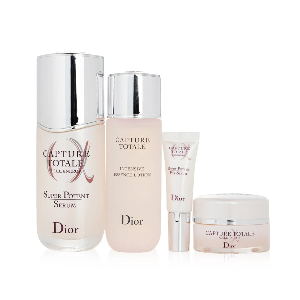 Serum 50ml + Essence Lotion 50ml + Creme 15ml + Eye Serum 5ml + Bag 4pcs+1bag V1223