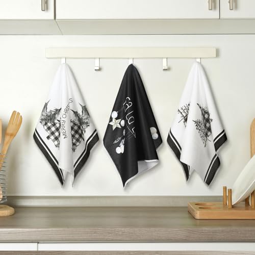 6 Pcs Christmas Kitchen Towels 16x24 Inch J682785