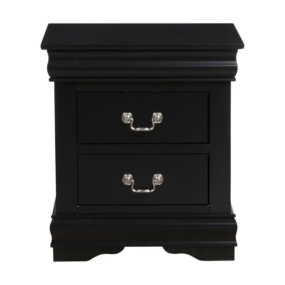 Black Wood Nightstand X46728