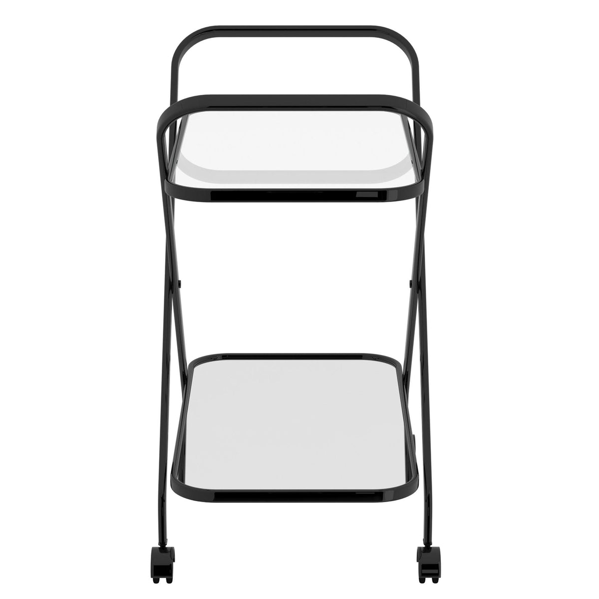 Black 2-Tier Bar Cart X77746