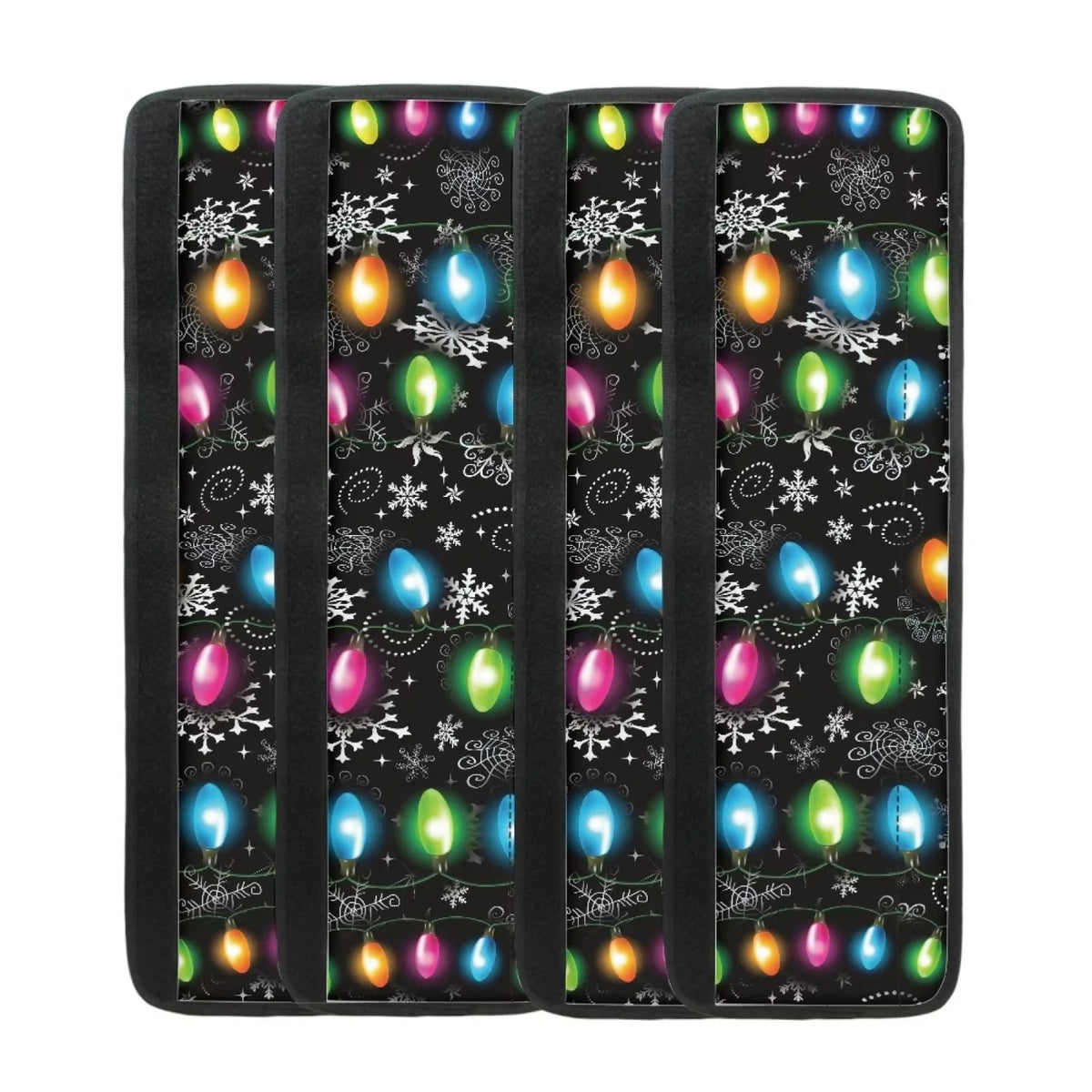 Refrigerator Door Handle Cover 4 Pieces Christmas Snowflake A70067