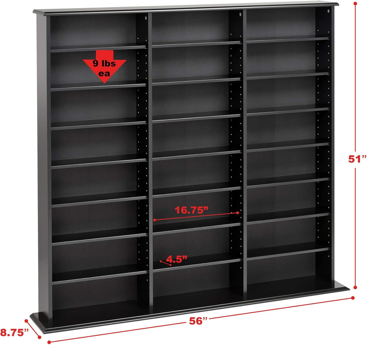 Black Wall Storage Cabinet N354