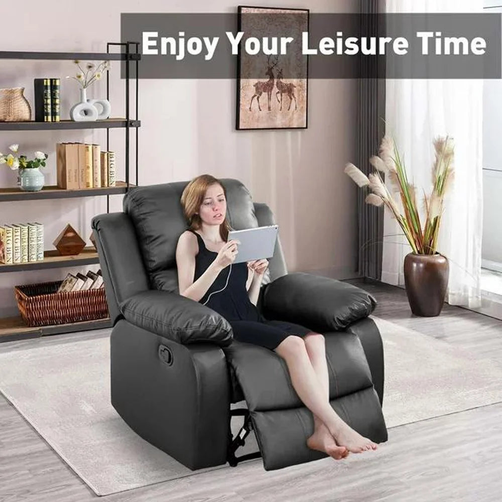 38" Leather Recliner Chair O921670
